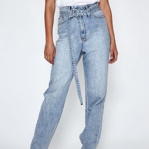 KSUBI Rewerked blue denim jean